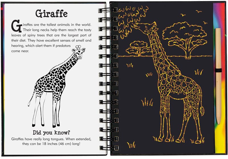 Wild Safari Scratch & Sketch by Peter Pauper Press 9781441333582_3