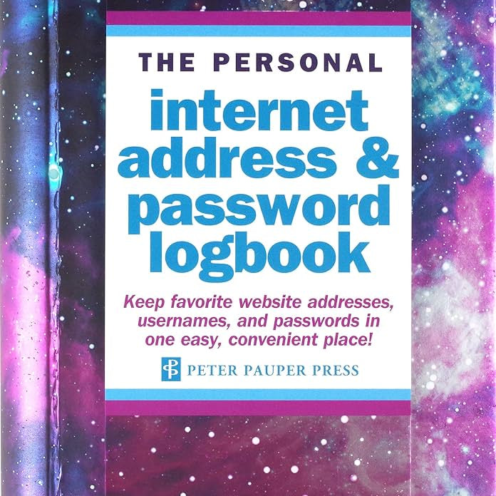 Galaxy Internet Address & Password Logbook - Peter Pauper Press 50 9781441333858