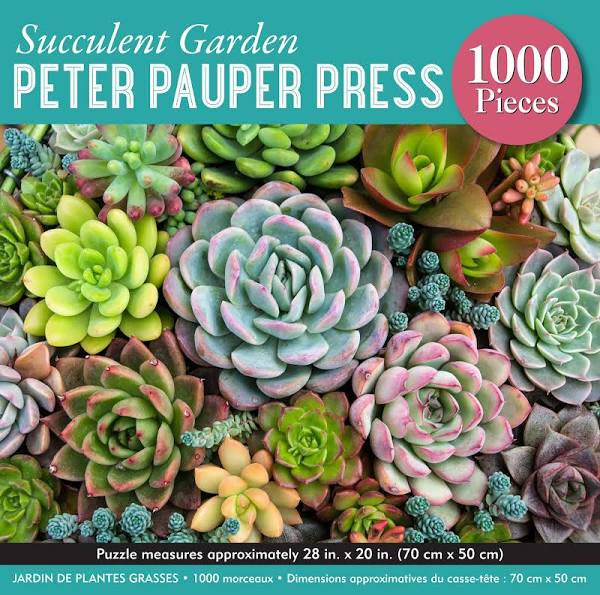 Succulent Garden 1,000 Piece Jigsaw Puzzle - Peter Pauper Press Inc 9781441334961