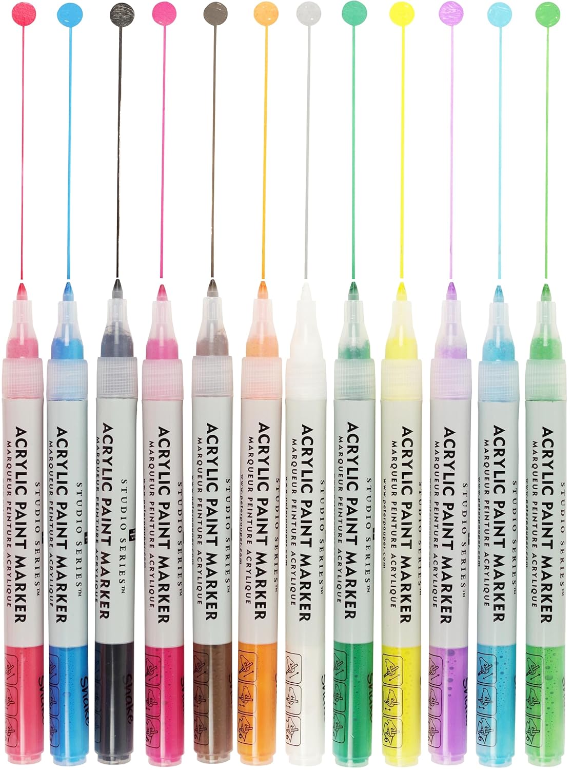 Studio Series Acrylic Paint Markers (Set of 12) 9781441335142_3