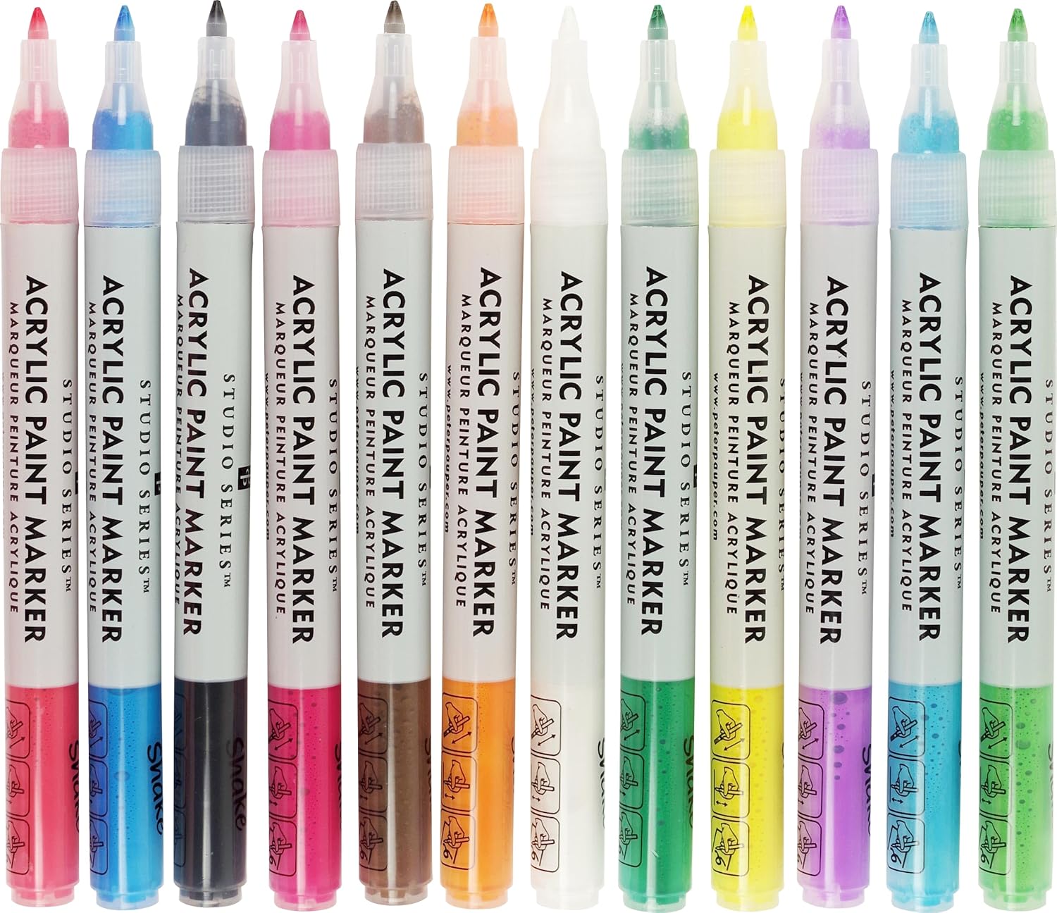 Studio Series Acrylic Paint Markers (Set of 12) 9781441335142_b4fe5f0c-10db-446a-8d5d-811714ec78c2
