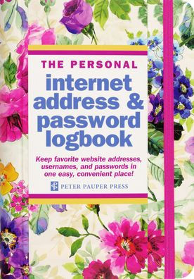 Peony Garden Address Password Logbook by Peter Pauper Press 9781441336095_edf6227b-7fd4-4872-8a08-5b1a7aae9897