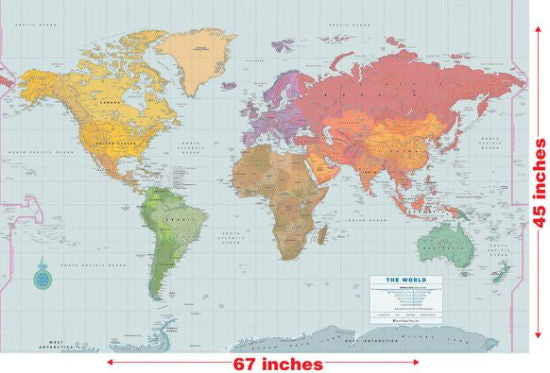 World Laminated Map - Lindroth. David 9781441336804