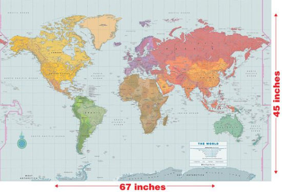 World Laminated Map - Lindroth. David 9781441336804