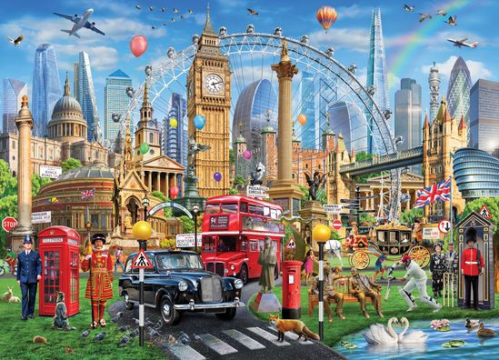 London 500 Piece Jigsaw Puzzle - Peter Pauper Press 9781441337528_a2525cdb-3aba-4095-ba2e-caf584c8f233