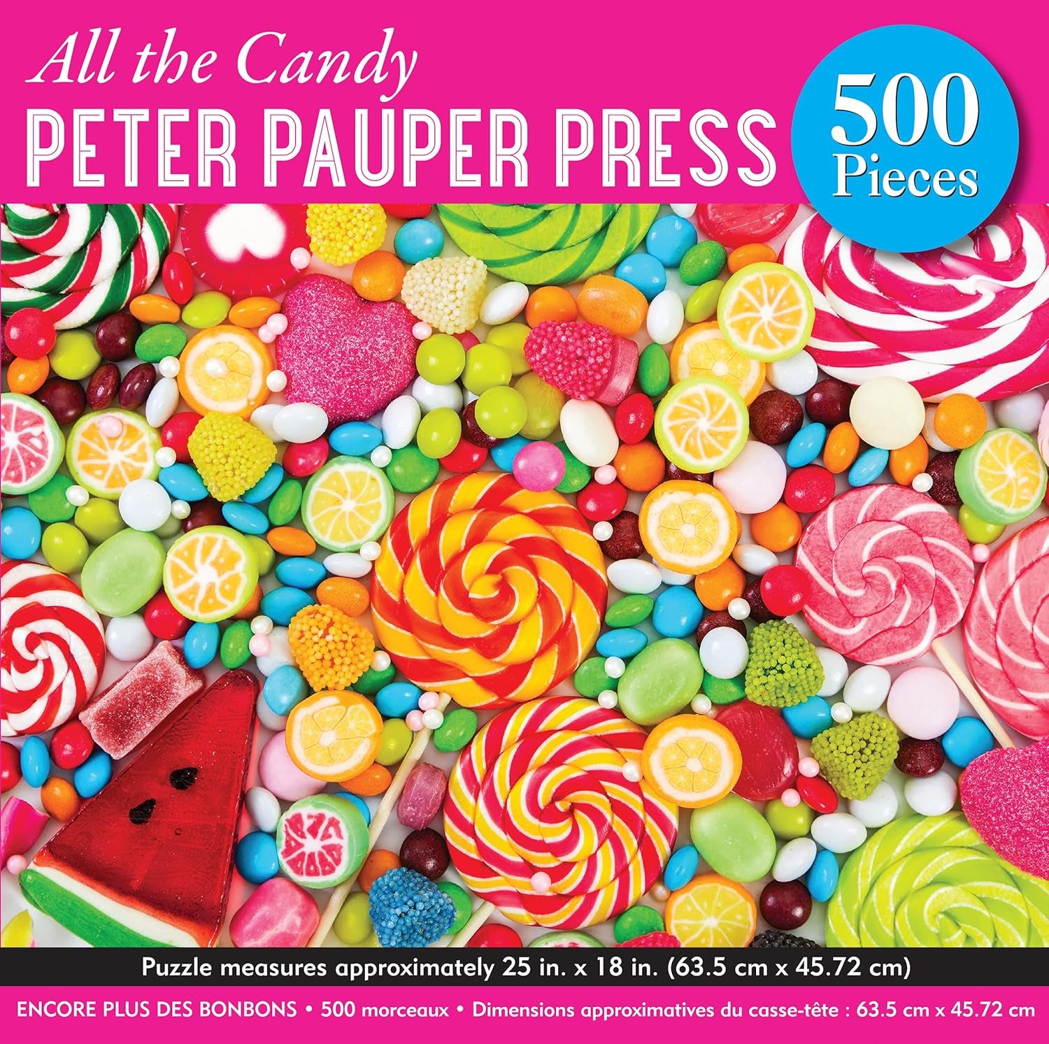 All The Candy 500 Piece Jigsaw Puzzle - Peter Pauper Press 9781441337566_1