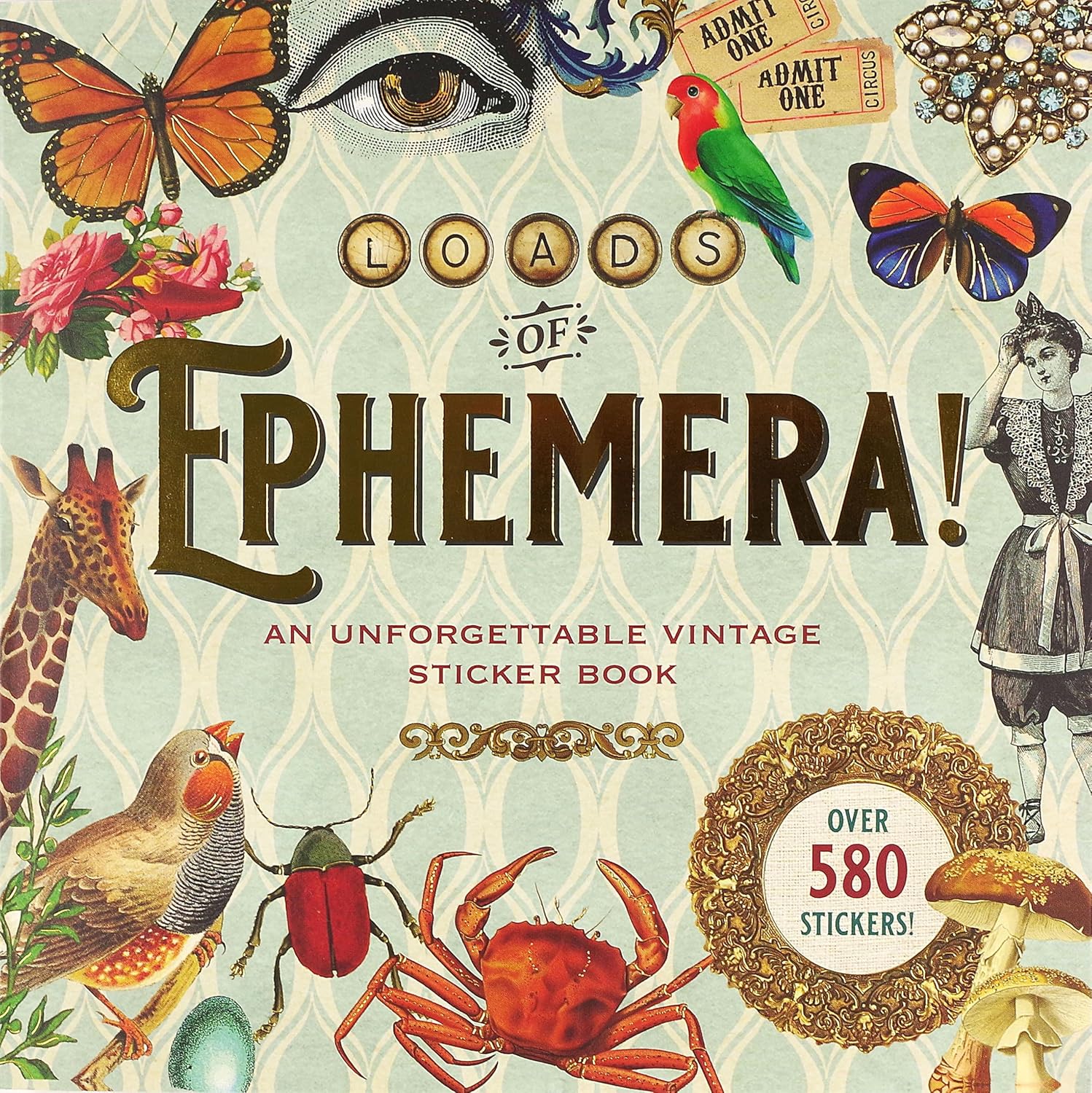 Loads Of Ephemera Sticker Book by Peter Pauper Press 9781441338358