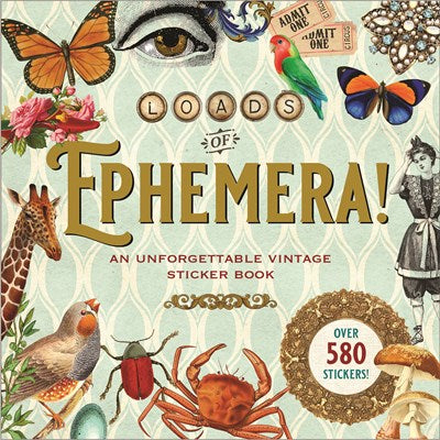 Loads of Ephemera Sticker Book (Over 580 stickers!): Peter Pauper Press:  9781441338358: : Books