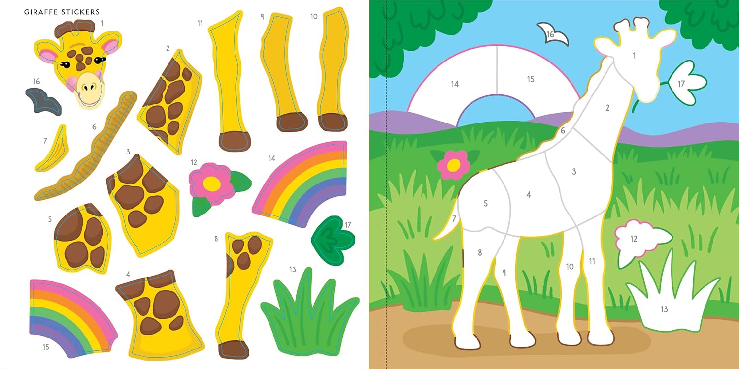 My First Color-By-Sticker Wild Animals by Peter Pauper Press 9781441339485_2