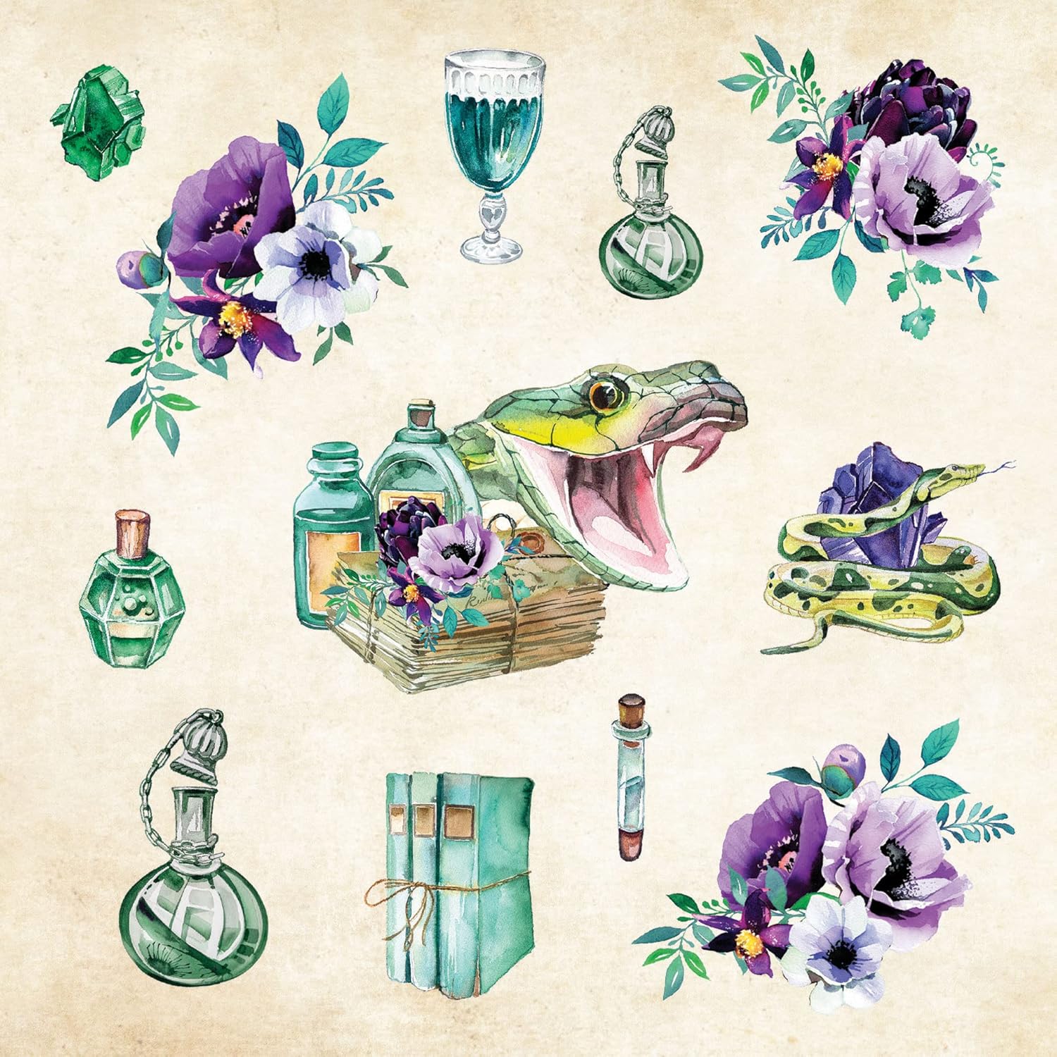 Mystical Ephemera Sticker Book by Peter Pauper Press 9781441340481_1