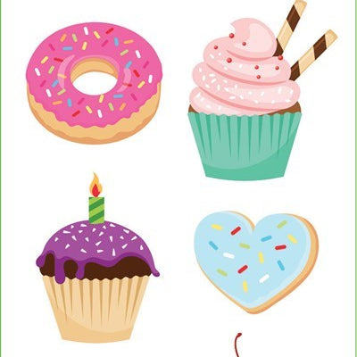 Cupcakes & Donuts Stickers 9781441340665