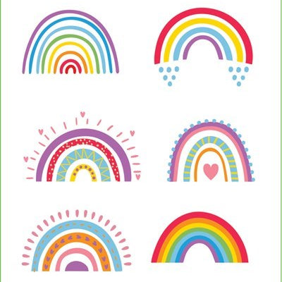 Rainbows Stickers 9781441340740