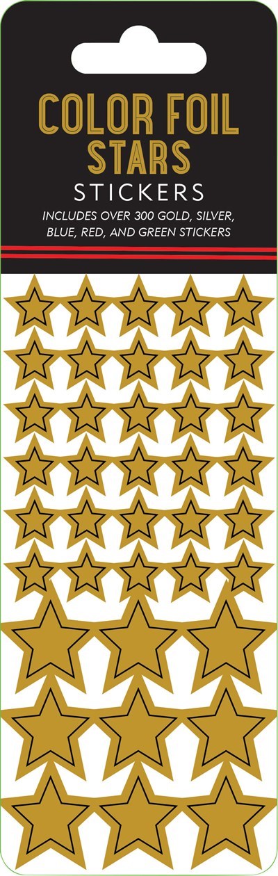 Color Foil Stars Stickers 9781441340757