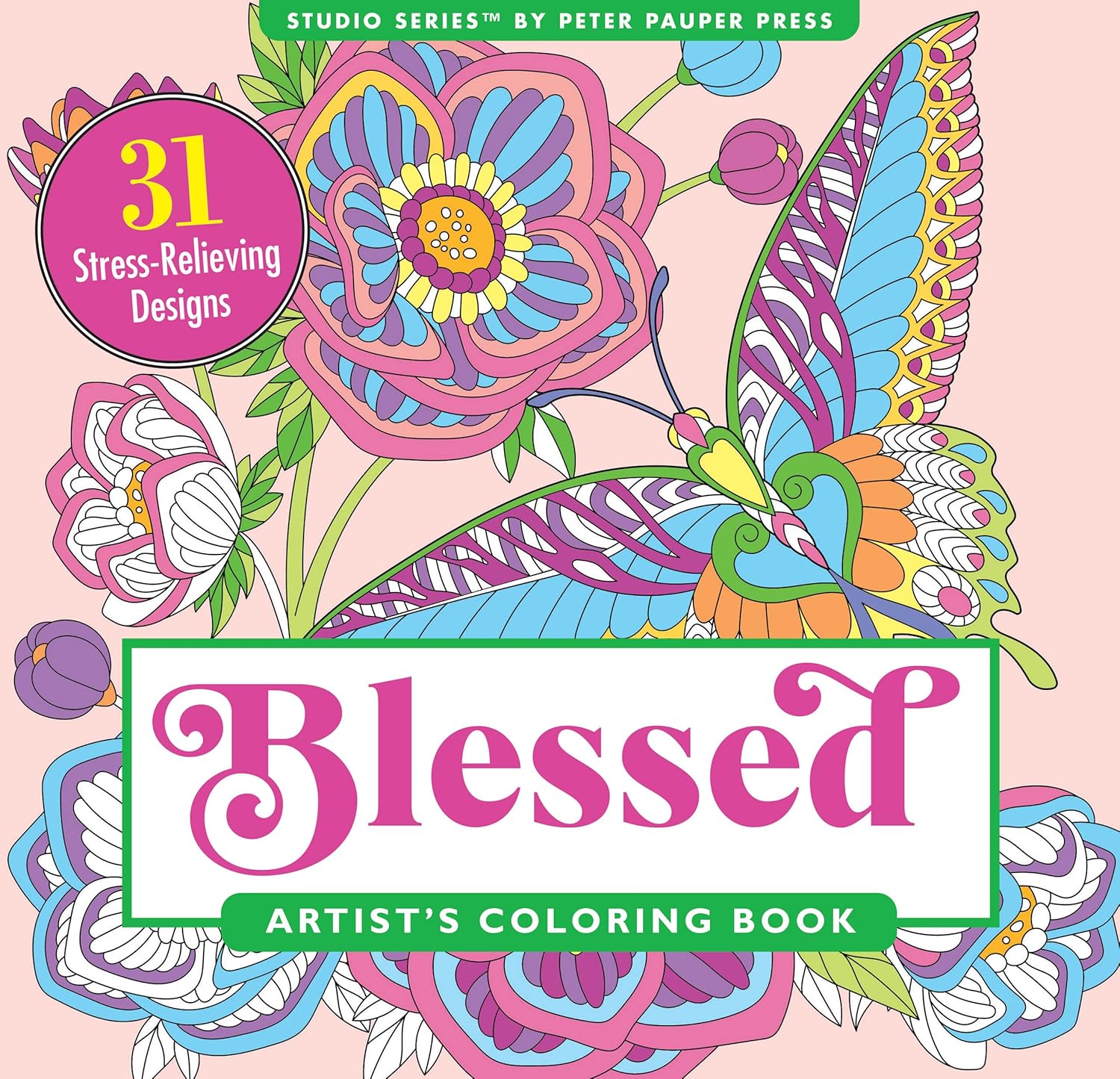 Studio Series Blessed Artist's Coloring Book by Peter Pauper Press 9781441340849