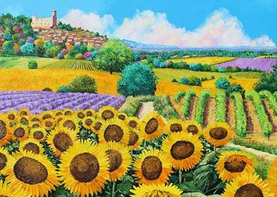 Sunflowers & Vineyards 1,000 Piece Jigsaw Puzzle - Peter Pauper Press Inc 9781441340924_020c924f-28de-470a-87bf-0e30ad8f22c2
