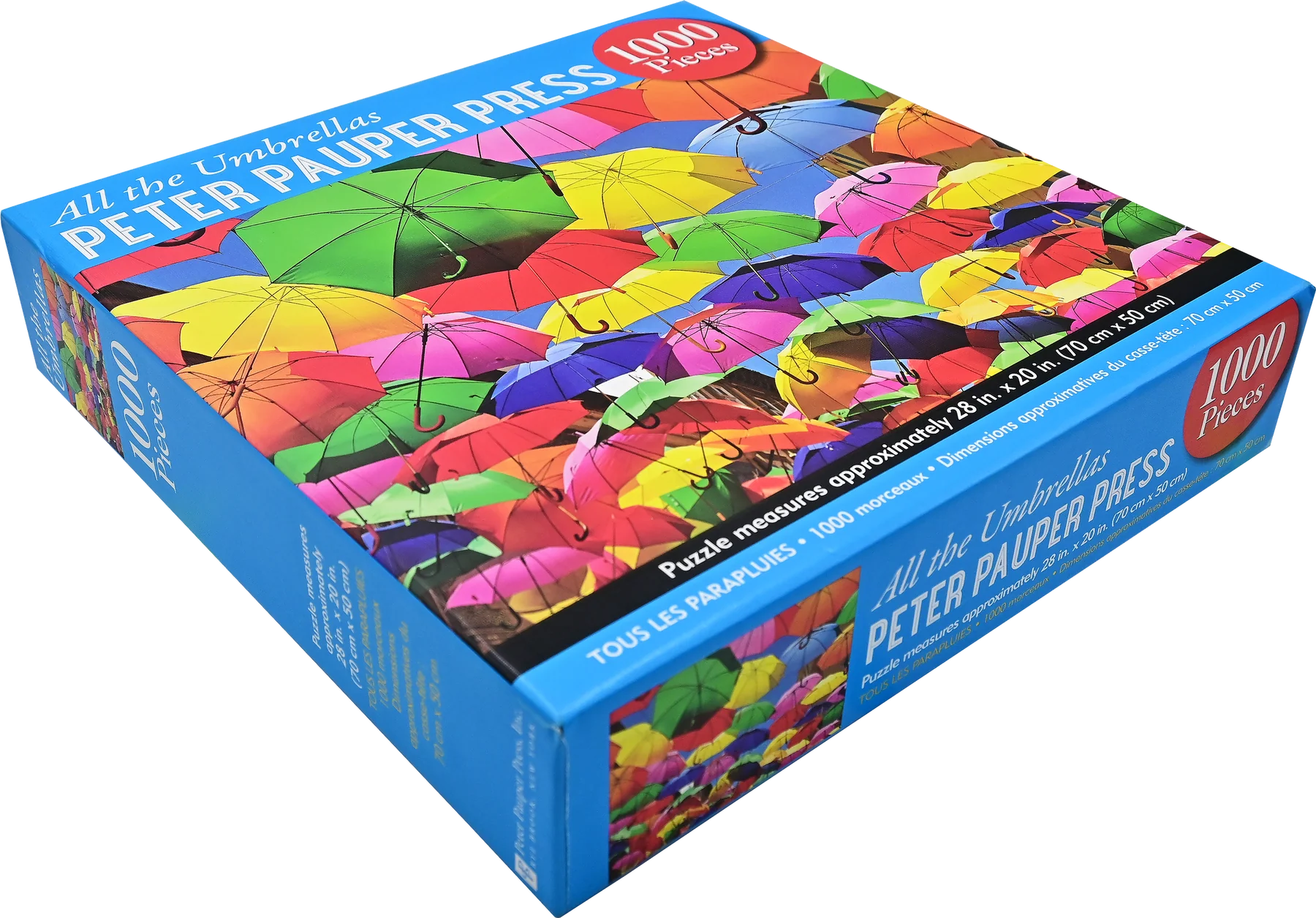 All The Umbrellas 1,000 Piece Jigsaw Puzzle - Peter Pauper Press Inc 9781441340948_2