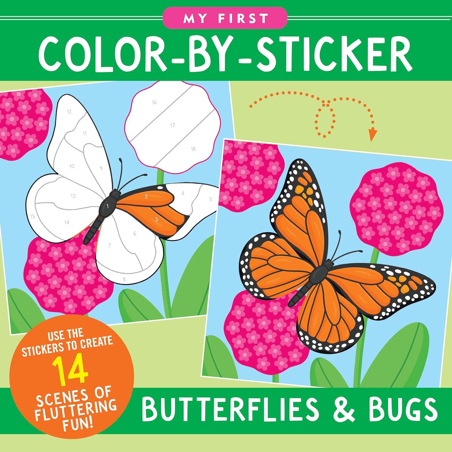 My First Color-By-Sticker Butterflies & Bugs by Peter Pauper Press 9781441341280