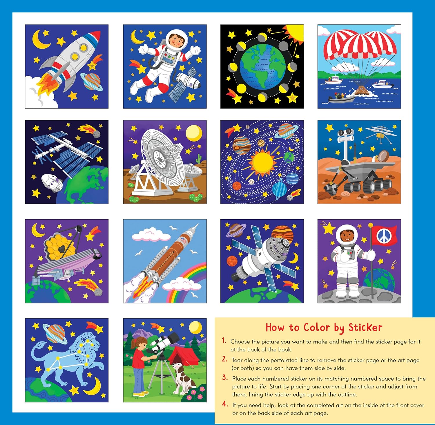 My First Color-By-Sticker Outer Space by Peter Pauper Press 9781441341297_1