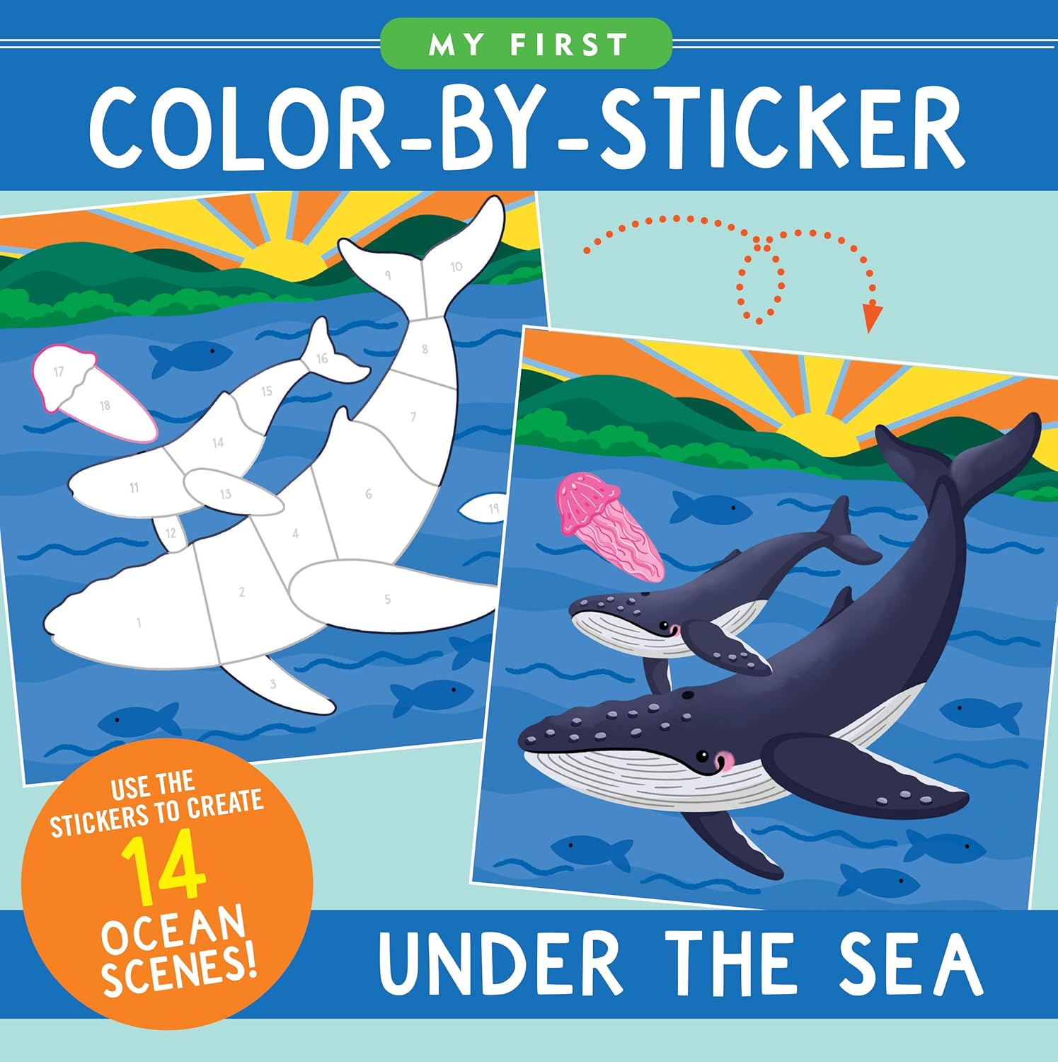 My First Color-By-Sticker Under The Sea by Peter Pauper Press 9781441341303