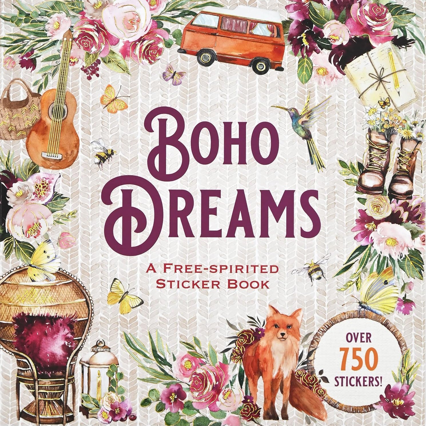 Boho Dreams A Free-Spirited Sticker Book by Peter Pauper Press 9781441341365