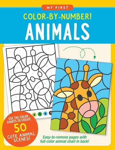 Animals Color-By-Number! by Peter Pauper Press 9781441341556