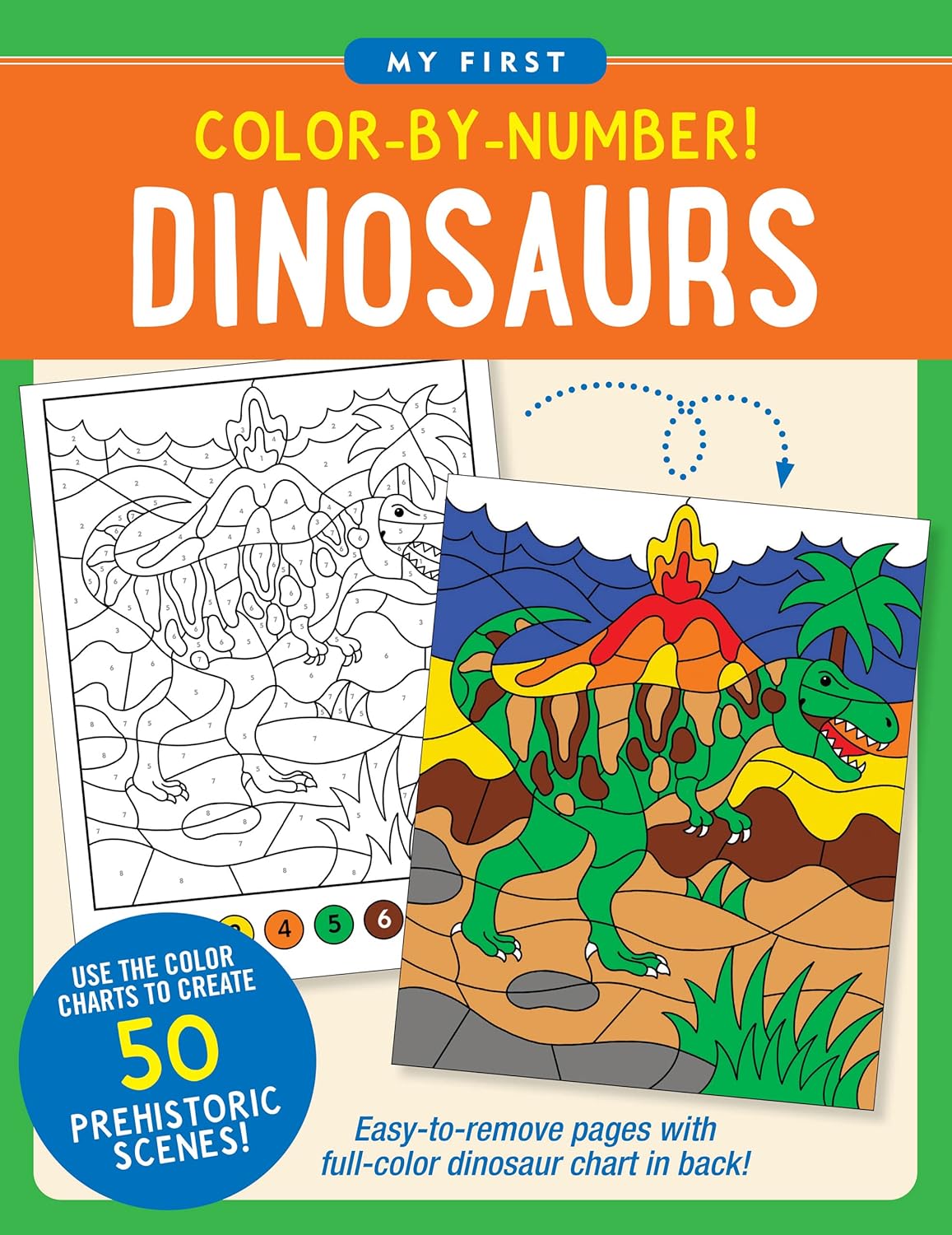 Dinosaurs Color-By-Number! by Peter Pauper Press 9781441341563