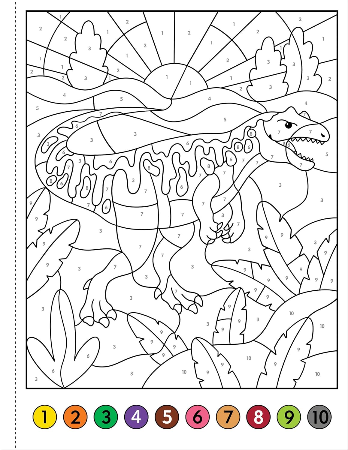 Dinosaurs Color-By-Number! by Peter Pauper Press 9781441341563_1