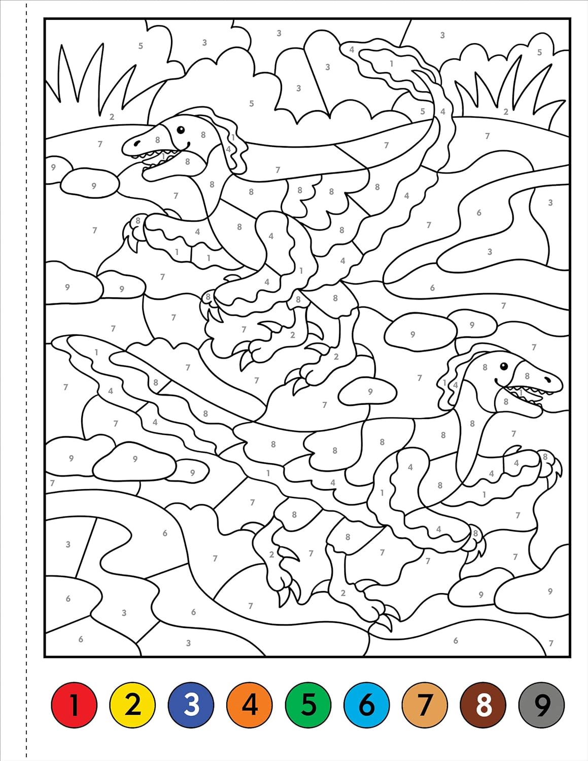 Dinosaurs Color-By-Number! by Peter Pauper Press 9781441341563_3