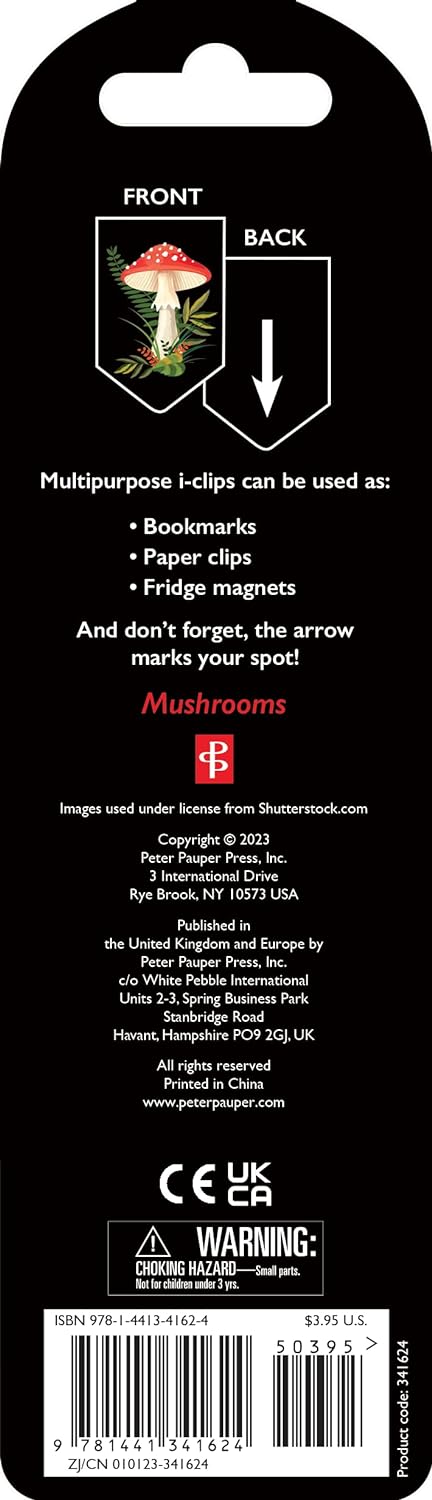 Mushrooms I-Clips by Peter Pauper Press 9781441341624_1