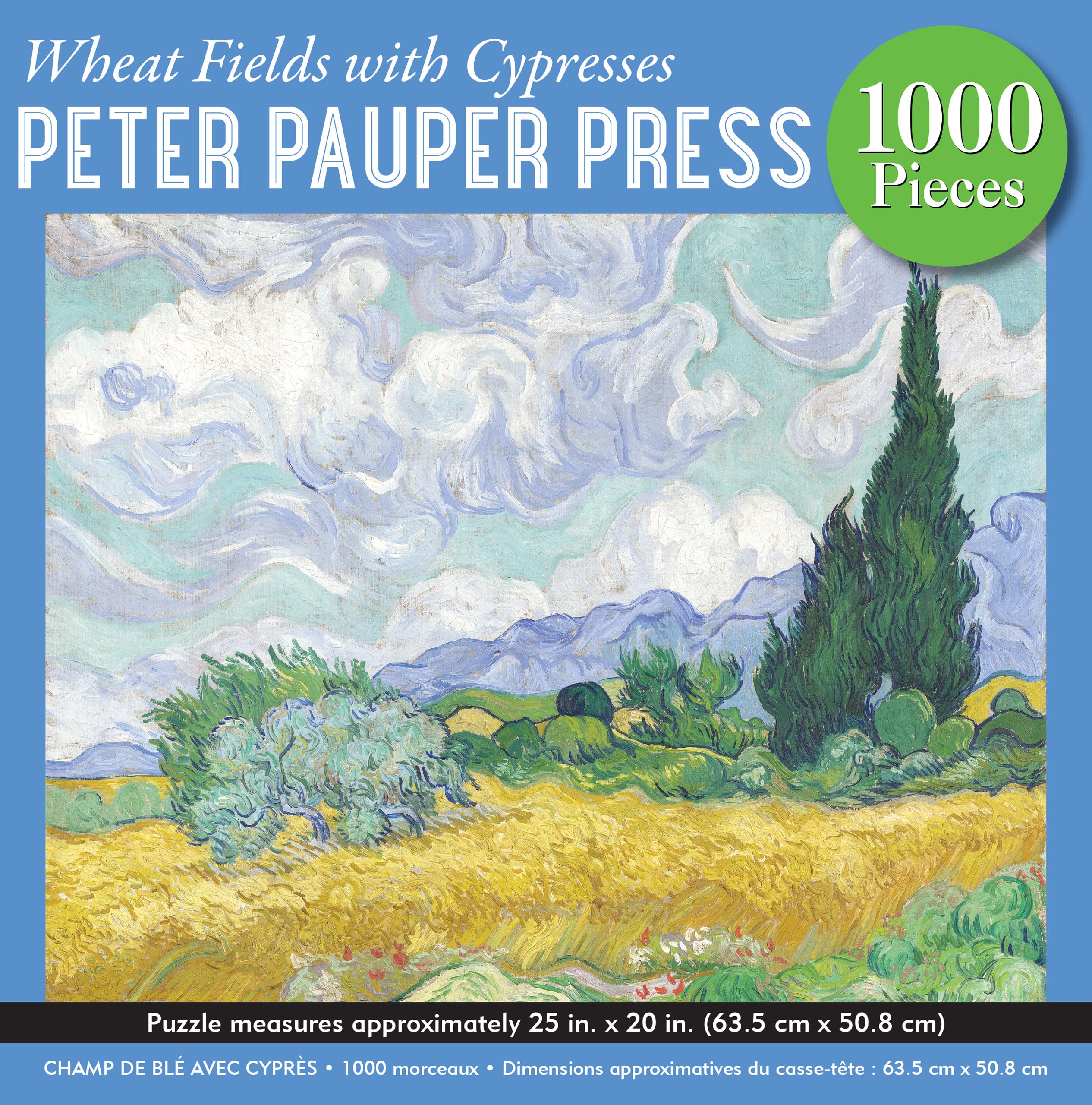Wheat Fields With Cypresses 1000 Piece Jigsaw Puzzle 9781441342027