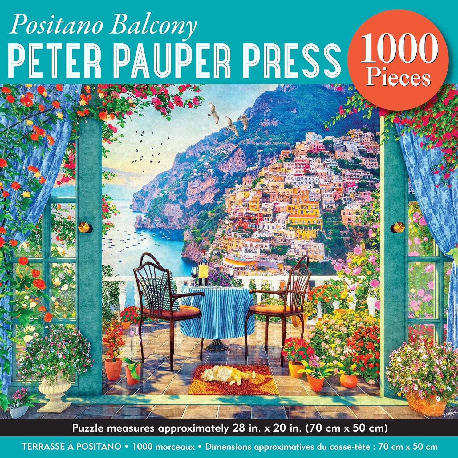 Positano Balcony 1000 Piece Jigsaw Puzzle - Peter Pauper Press 9781441342034