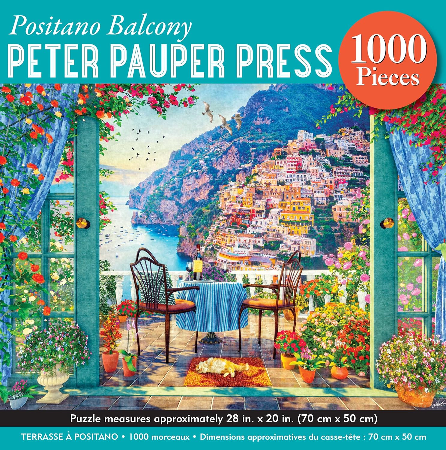 Positano Balcony 1000 Piece Jigsaw Puzzle - Peter Pauper Press 9781441342034