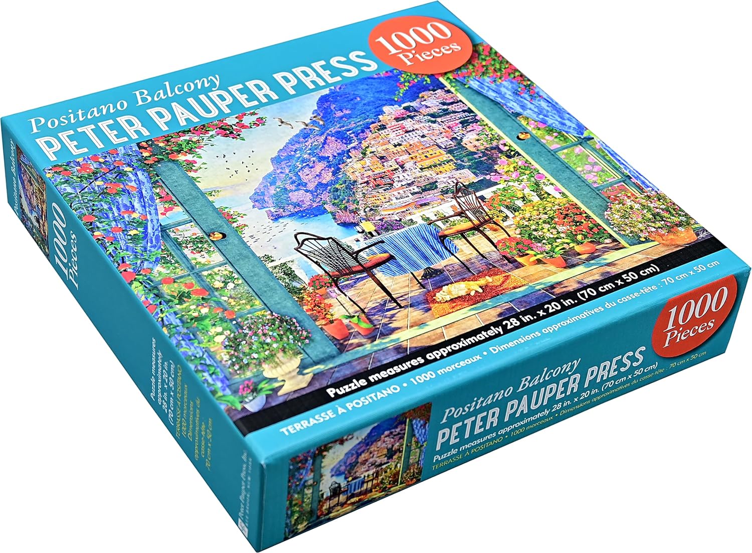 Positano Balcony 1000 Piece Jigsaw Puzzle - Peter Pauper Press 9781441342034_2