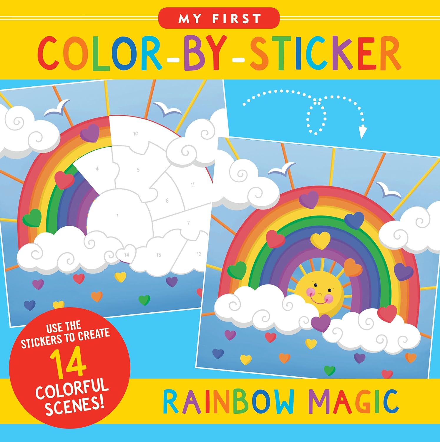 My First Color-By-Sticker Rainbow Magic by Peter Pauper Press 9781441342218