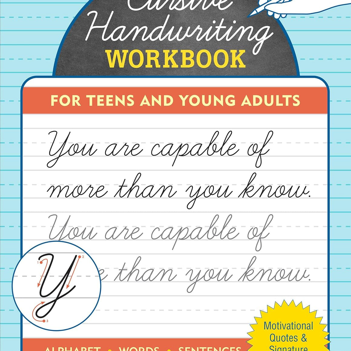 Cursive Workbook For Teens And Young Adults by Peter Pauper Press 20 9781441342225