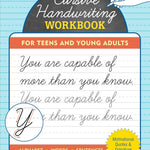 Cursive Workbook For Teens And Young Adults by Peter Pauper Press 20 9781441342225