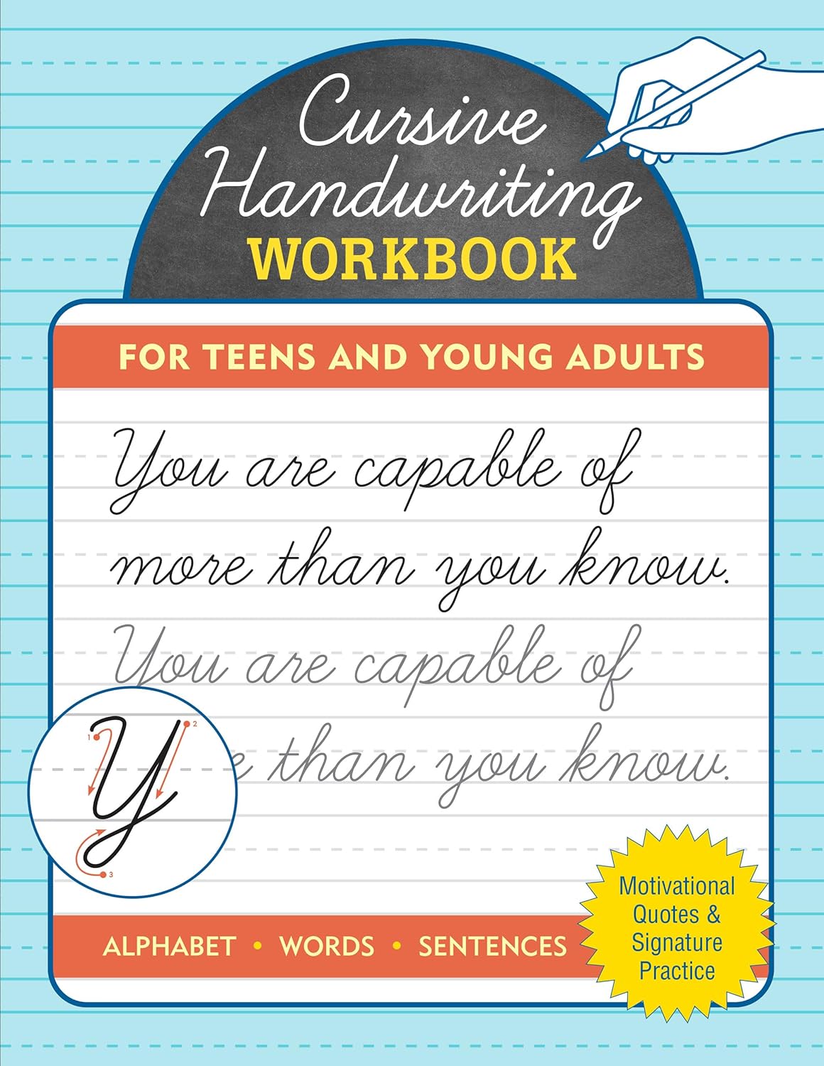 Cursive Workbook For Teens And Young Adults by Peter Pauper Press 20 9781441342225