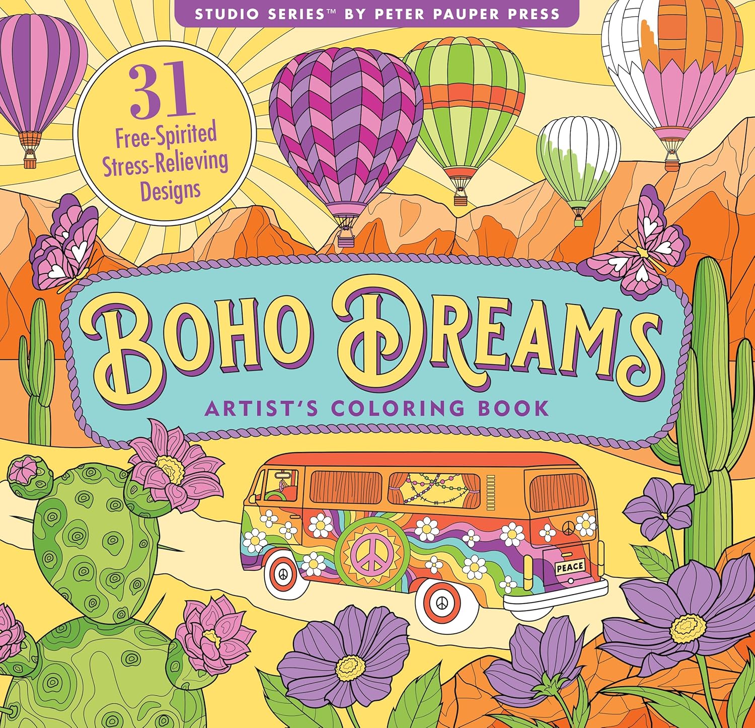 Boho Dreams Adult Coloring Book by Peter Pauper Press, Inc. 9781441342249