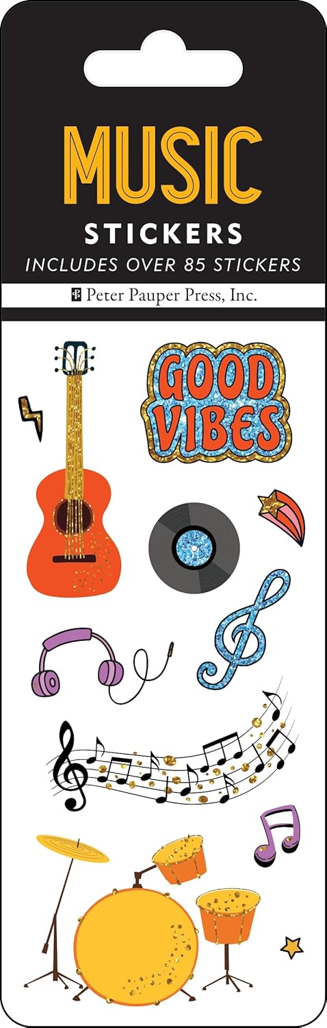 Music Sticker Set - Peter Pauper Press, Inc. 9781441342270