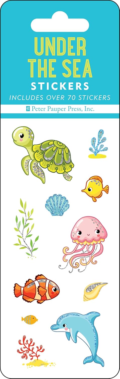Under The Sea Sticker Set - Peter Pauper Press, Inc. 9781441342287_6c522537-27df-4daf-9f14-e738e4b6e2d3