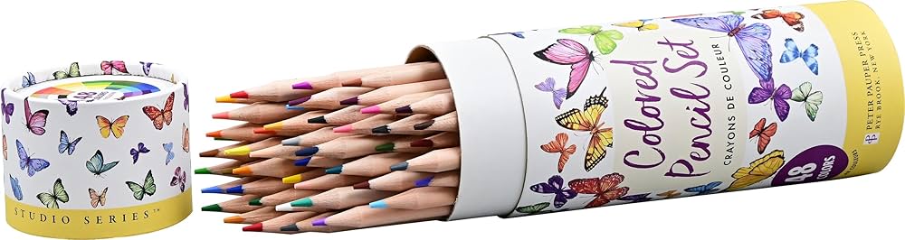 Studio Series 48 Colored Pencils Set - Peter Pauper Press 9781441342300_091e80c1-bbb1-47f4-91d8-c855dd835379