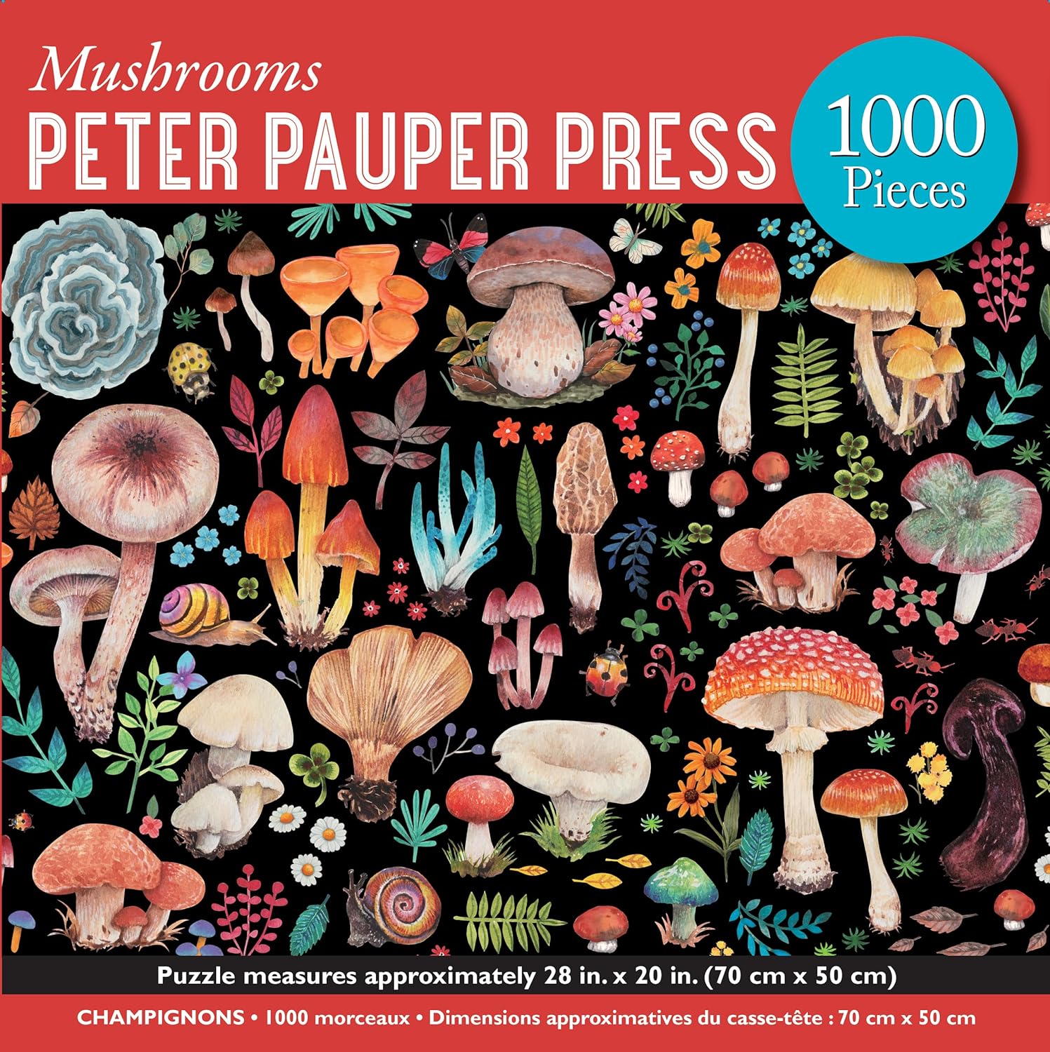 Mushrooms 1000-Piece Jigsaw Puzzle - Peter Pauper Press, Inc. 9781441342393