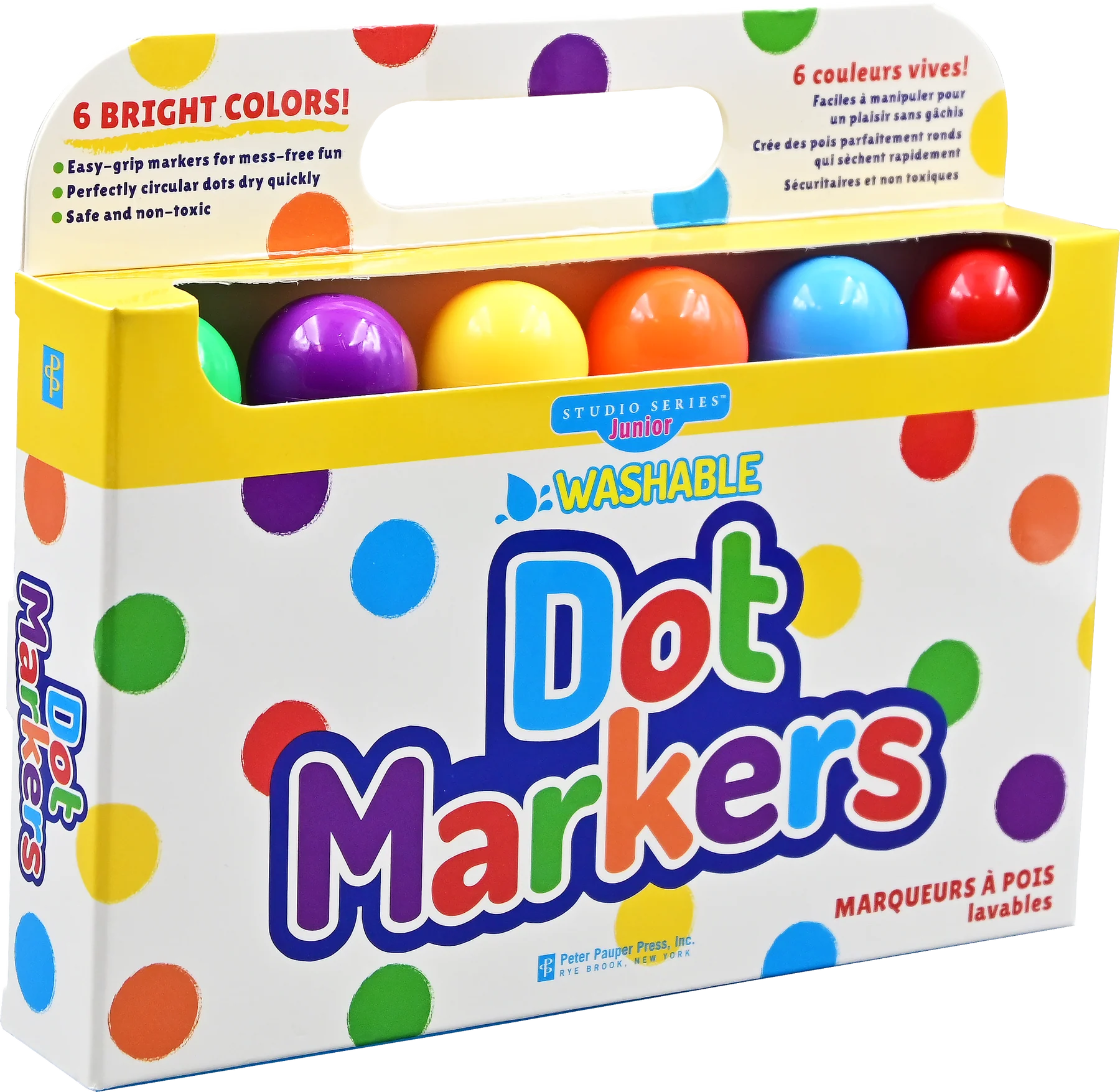 Studio Series Junior Washable Dot Markers 6Pk - Peter Pauper Press, Inc. 9781441342553