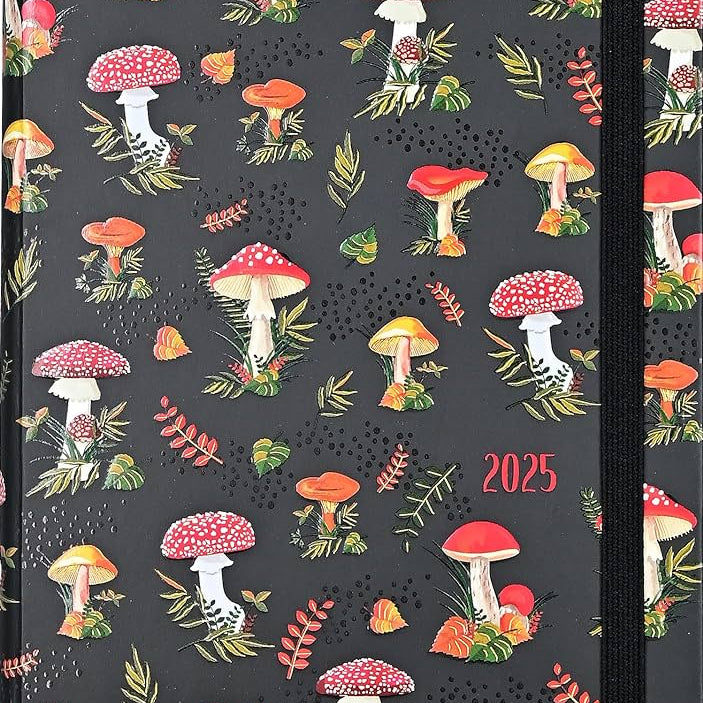 2025 Mushrooms Weekly Planner (16 Months, Sept 2024 To Dec 2025) - Peter Pauper 9781441342799