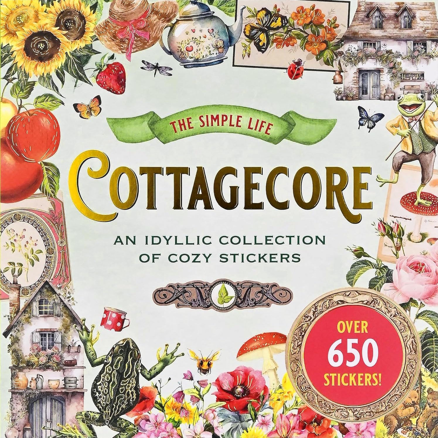 Cottagecore Sticker Book by Peter Pauper Press 9781441343567