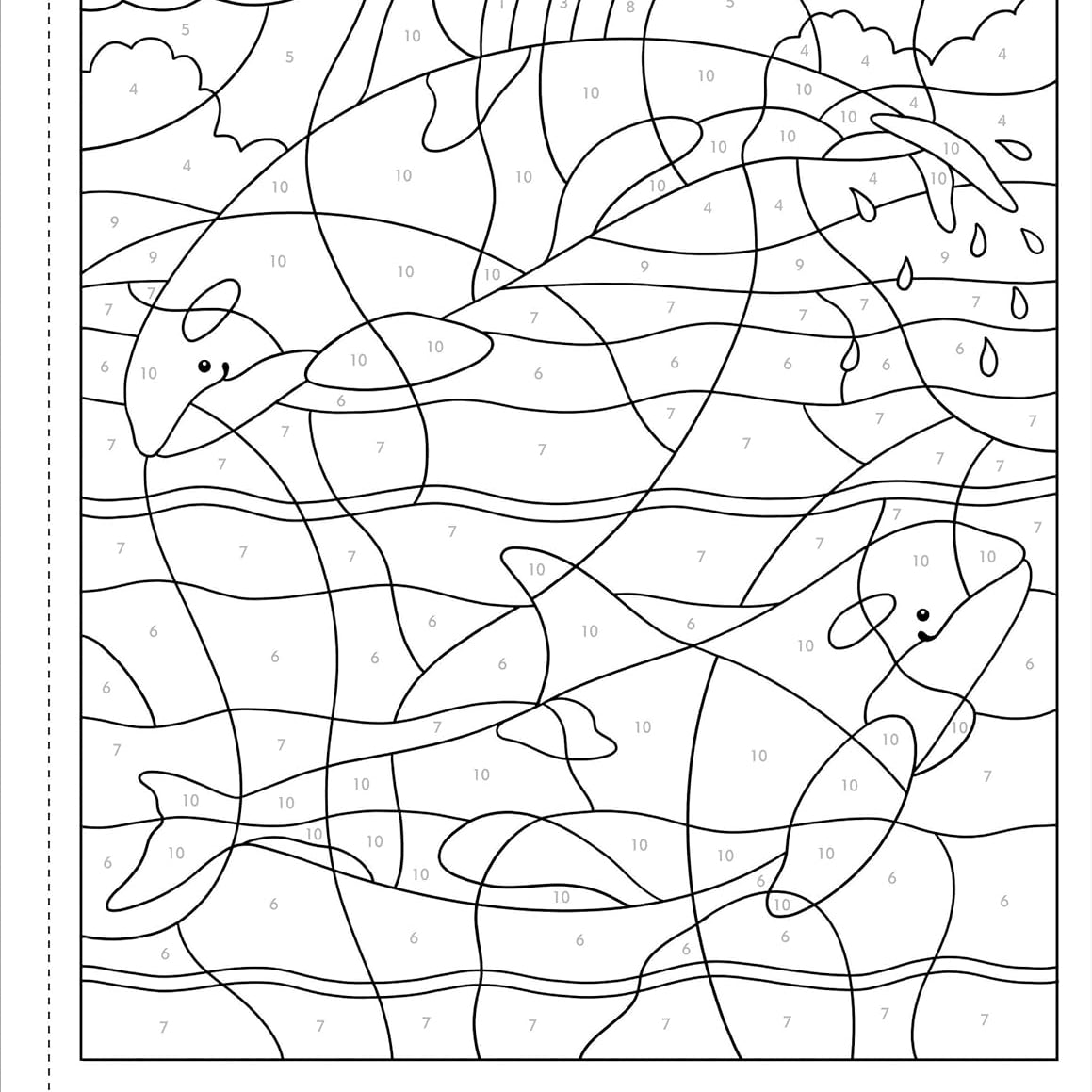 Under The Sea Color-By-Number! by Peter Pauper Press 9781441343697_1
