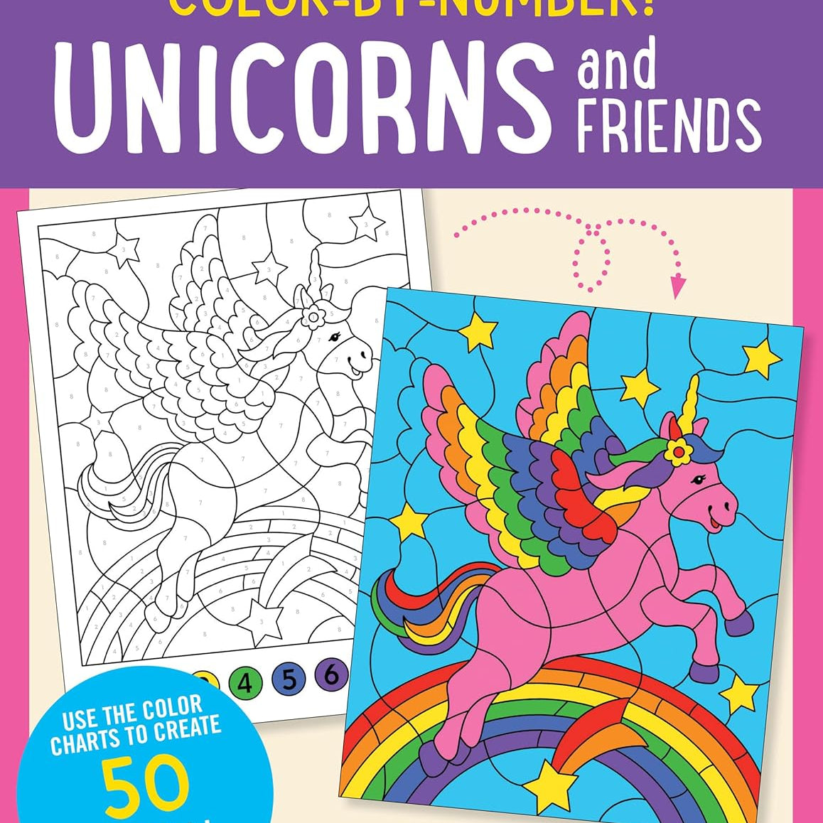 Unicorns Color-By-Number! by Peter Pauper Press 9781441343703