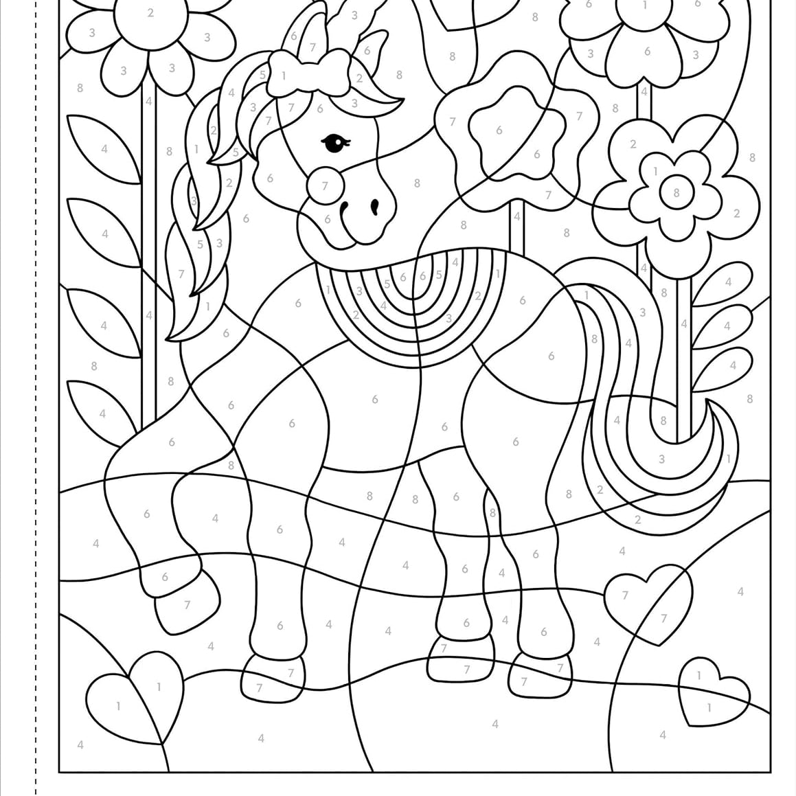 Unicorns Color-By-Number! by Peter Pauper Press 9781441343703_1