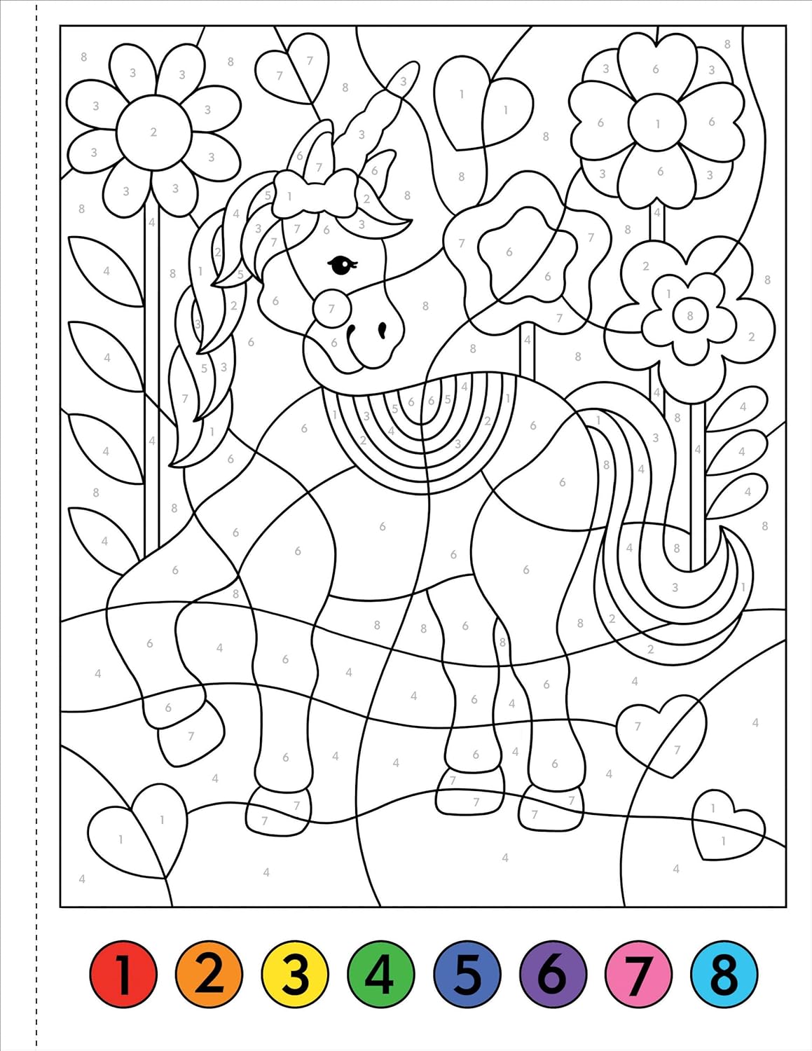 Unicorns Color-By-Number! by Peter Pauper Press 9781441343703_1