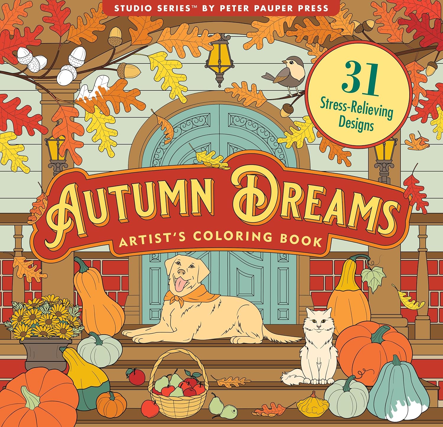 Autumn Dreams Adult Coloring Book by Peter Pauper Press, Inc. 9781441343710